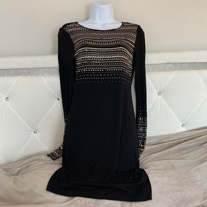 Cynthia Steffe XS black dress long sleeves FREE SHIPPING